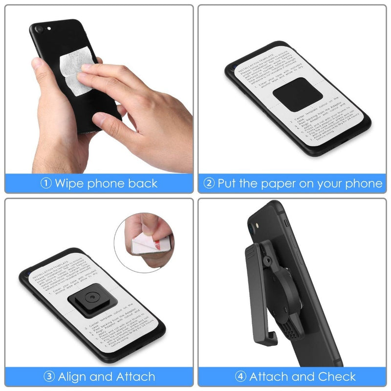 Phone Belt Clip,Universal Holder with Quick Mount for any Phone