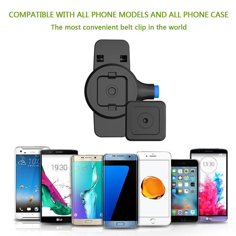 Phone Belt Clip,Universal Holder with Quick Mount for any Phone