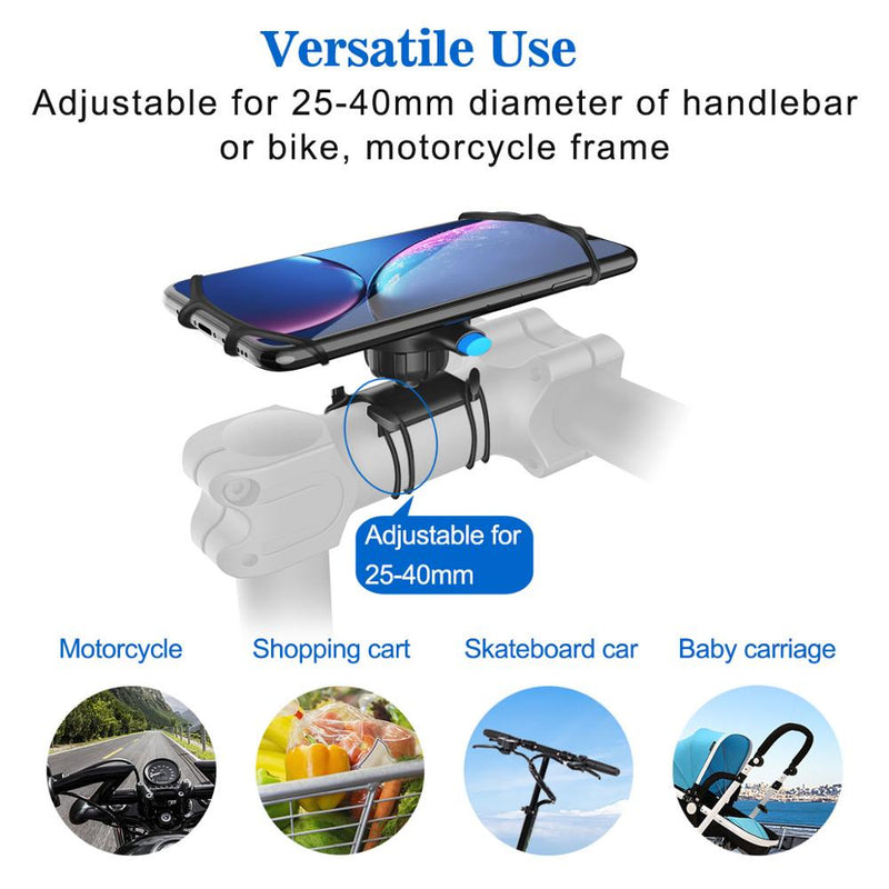 Bicycle Phone Holder For Universal Mobile Cell Bike Handlebar Clip Stand