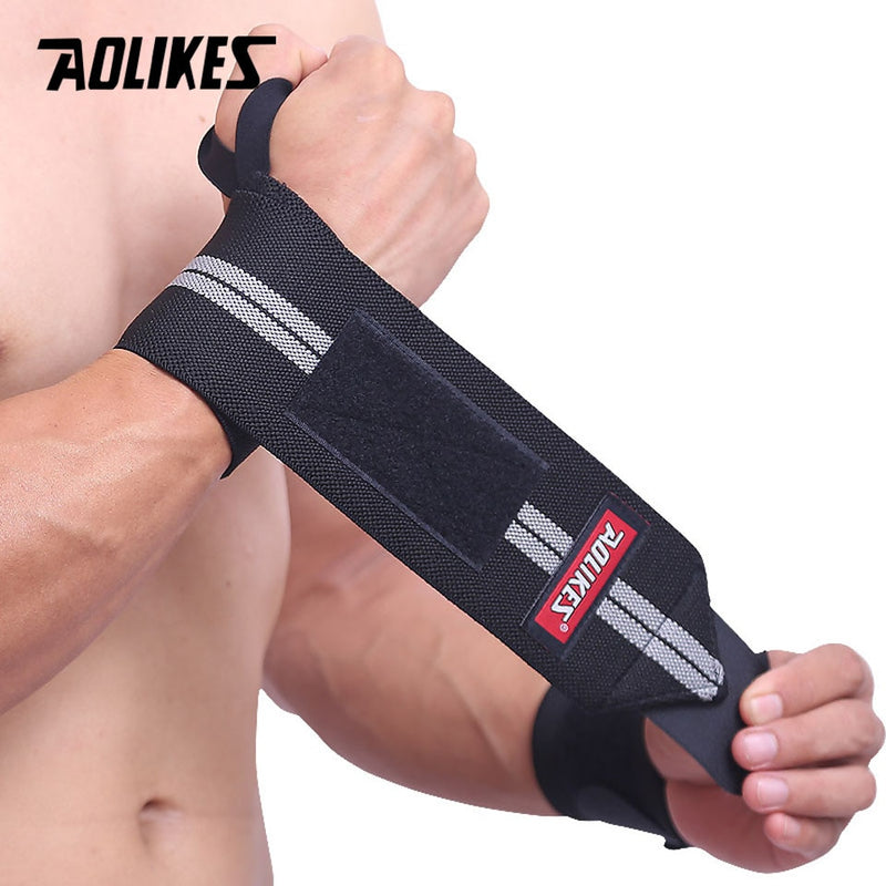 1 Pair Wristband Wrist Support Weight Lifting Gym Training