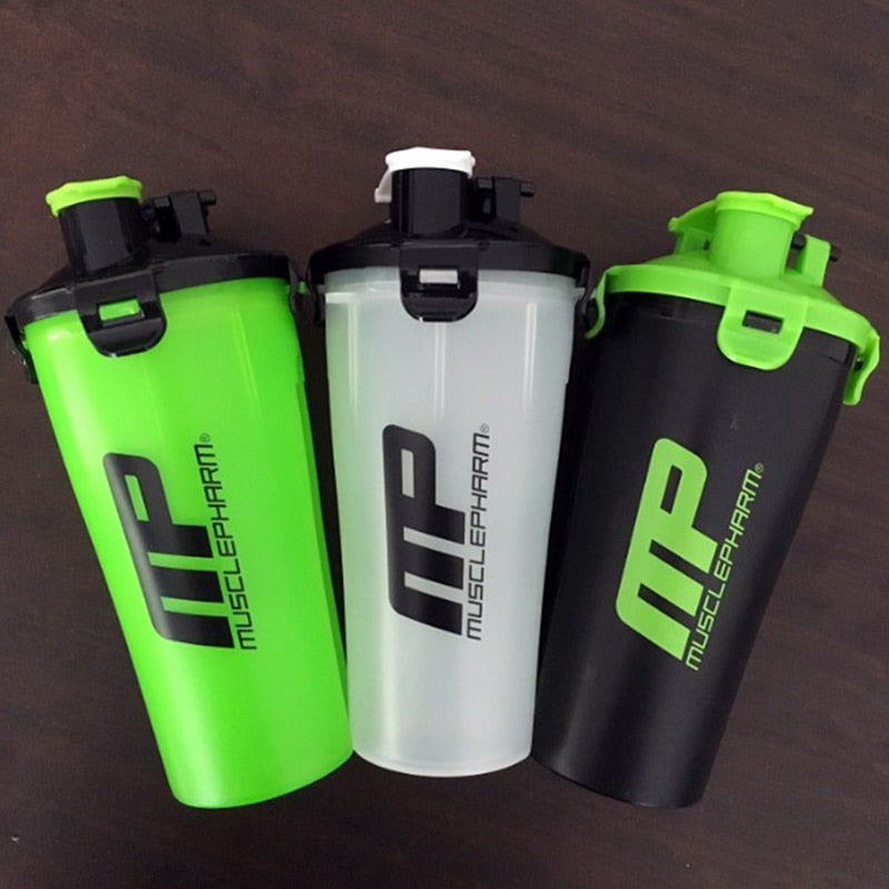 Protein Powder shake bottles double fitness mixer