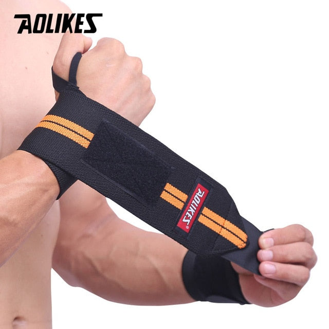 1 Pair Wristband Wrist Support Weight Lifting Gym Training