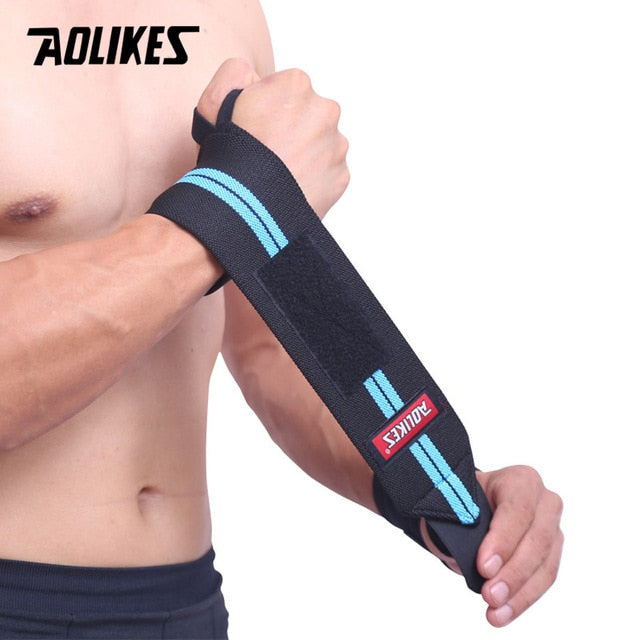 1 Pair Wristband Wrist Support Weight Lifting Gym Training