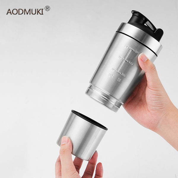 Water Bottles Detachable Whey Protein Powder Sport Shaker Bottle